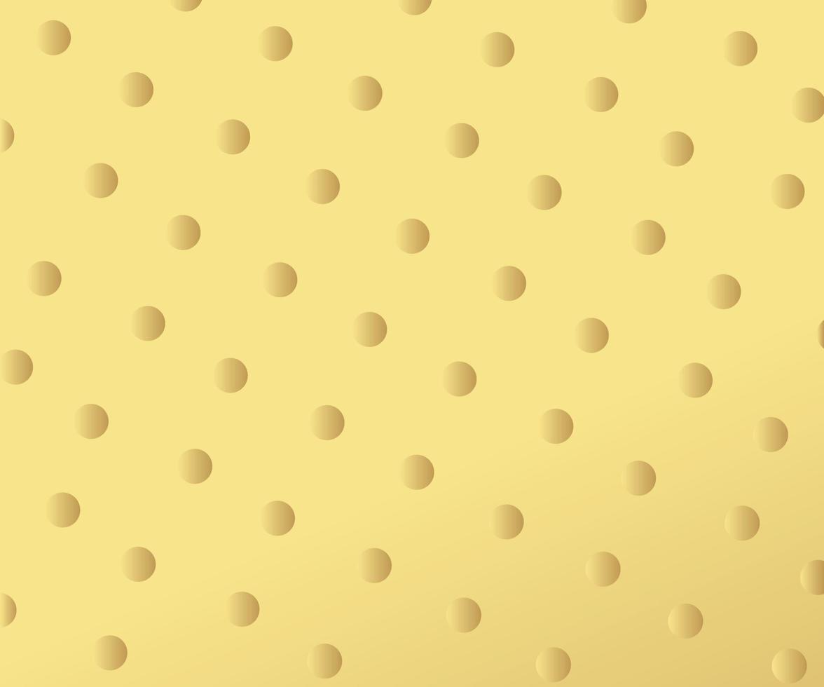 Gold polka dots pattern, colorful background - vector abstract background