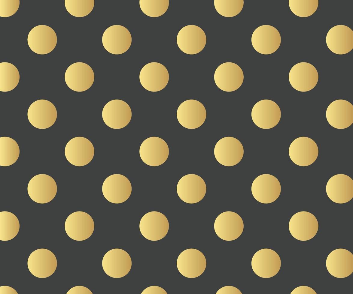 Gold polka dots pattern, colorful background - vector abstract background