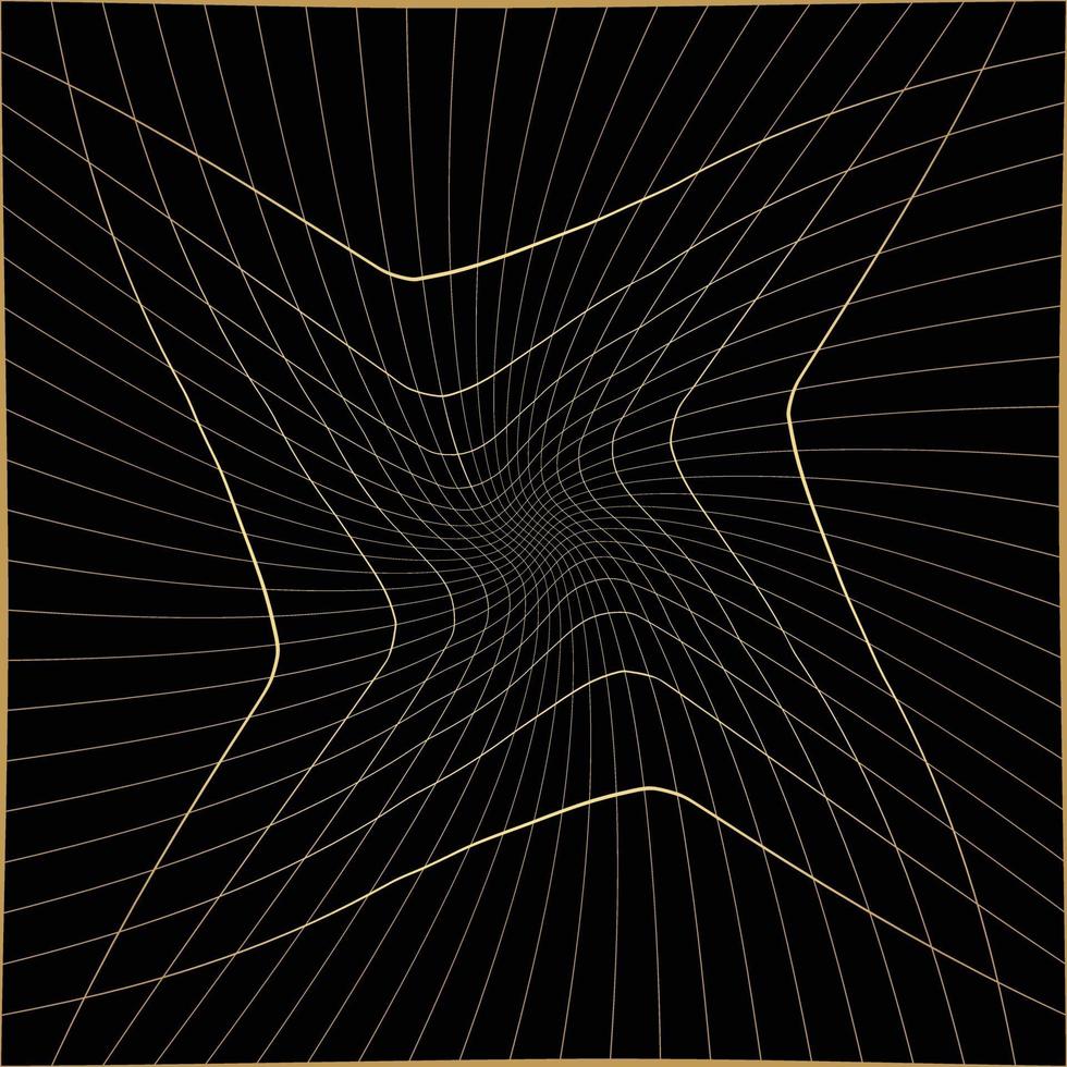 Fondo abstracto dorado y negro con líneas diagonales. diseño de patrón de línea de vector degradado. gráfico monocromático.