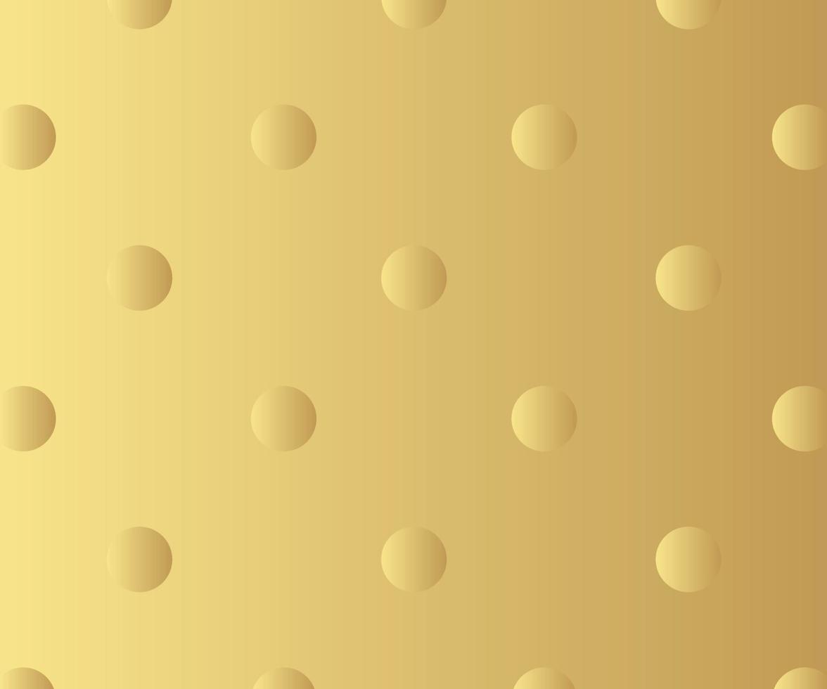 Gold polka dots pattern, colorful background - vector abstract background