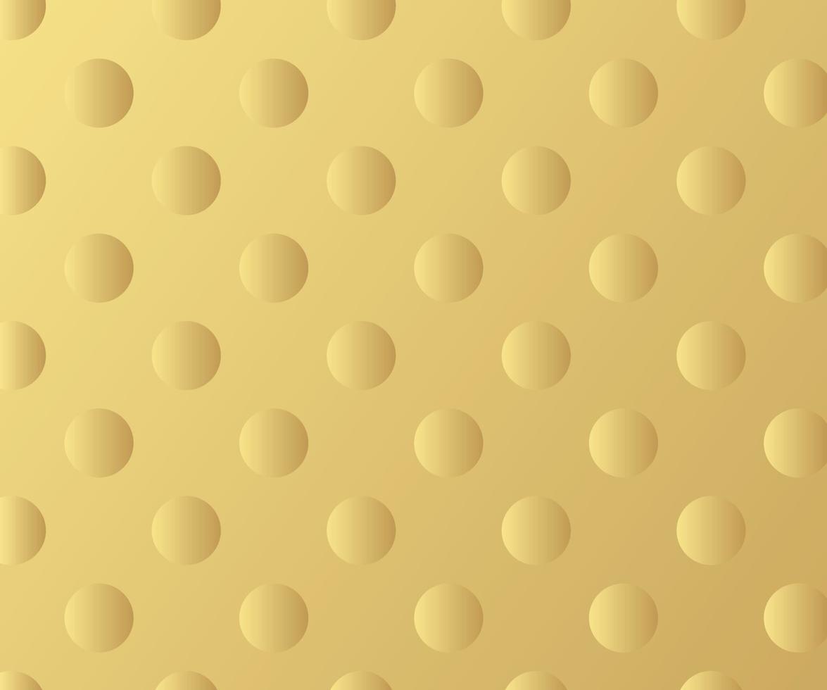 Gold polka dots pattern, colorful background - vector abstract background