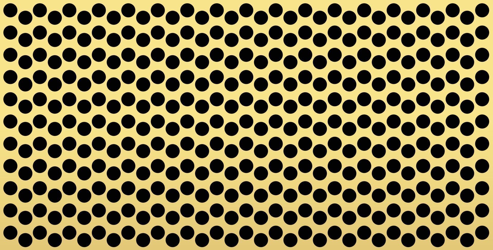 Gold polka dots pattern, colorful background - vector abstract background