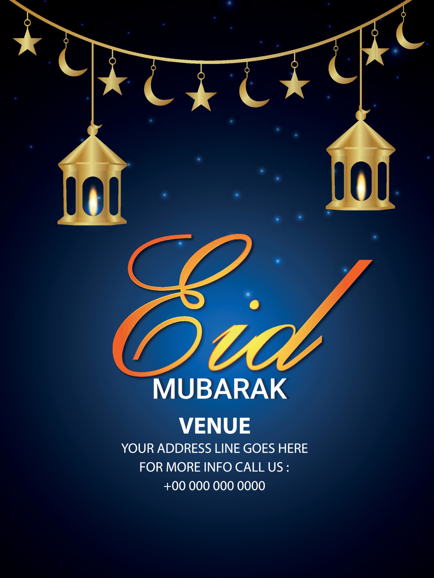 Eid Mubarak celebration flyer 2313642 Vector Art at Vecteezy