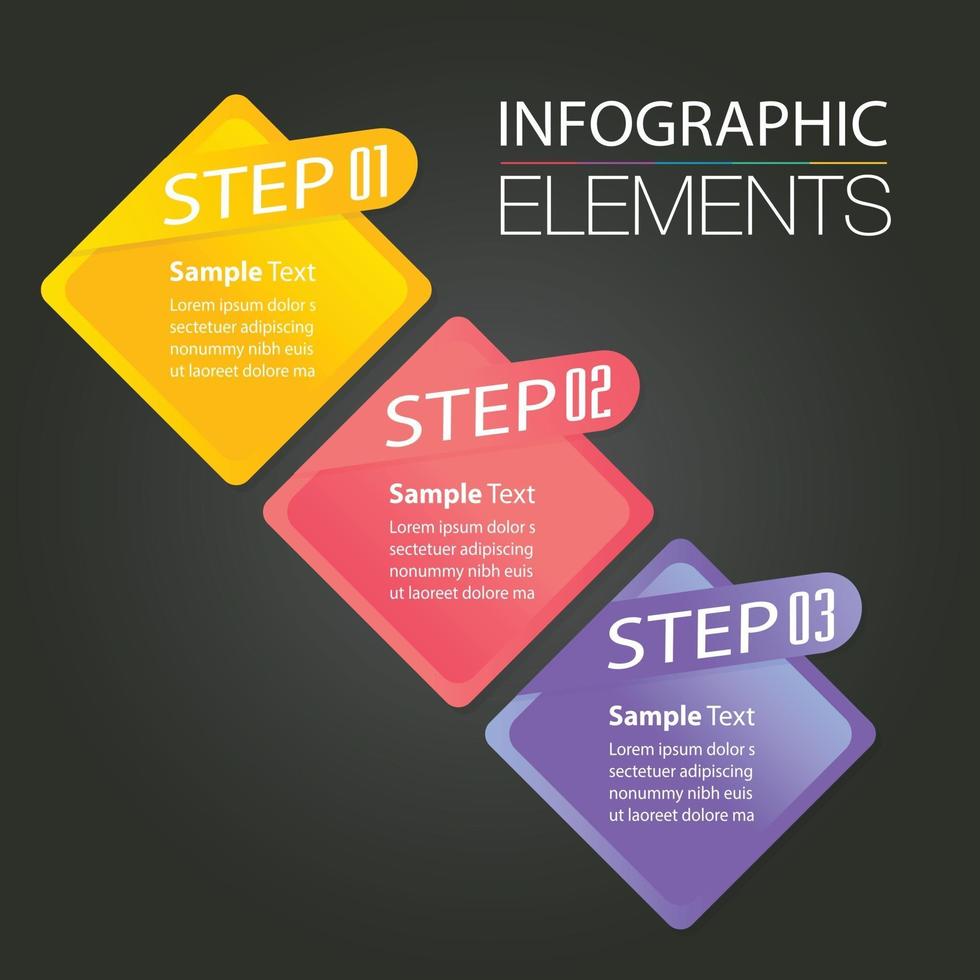 modern text box template, banner Infographics vector