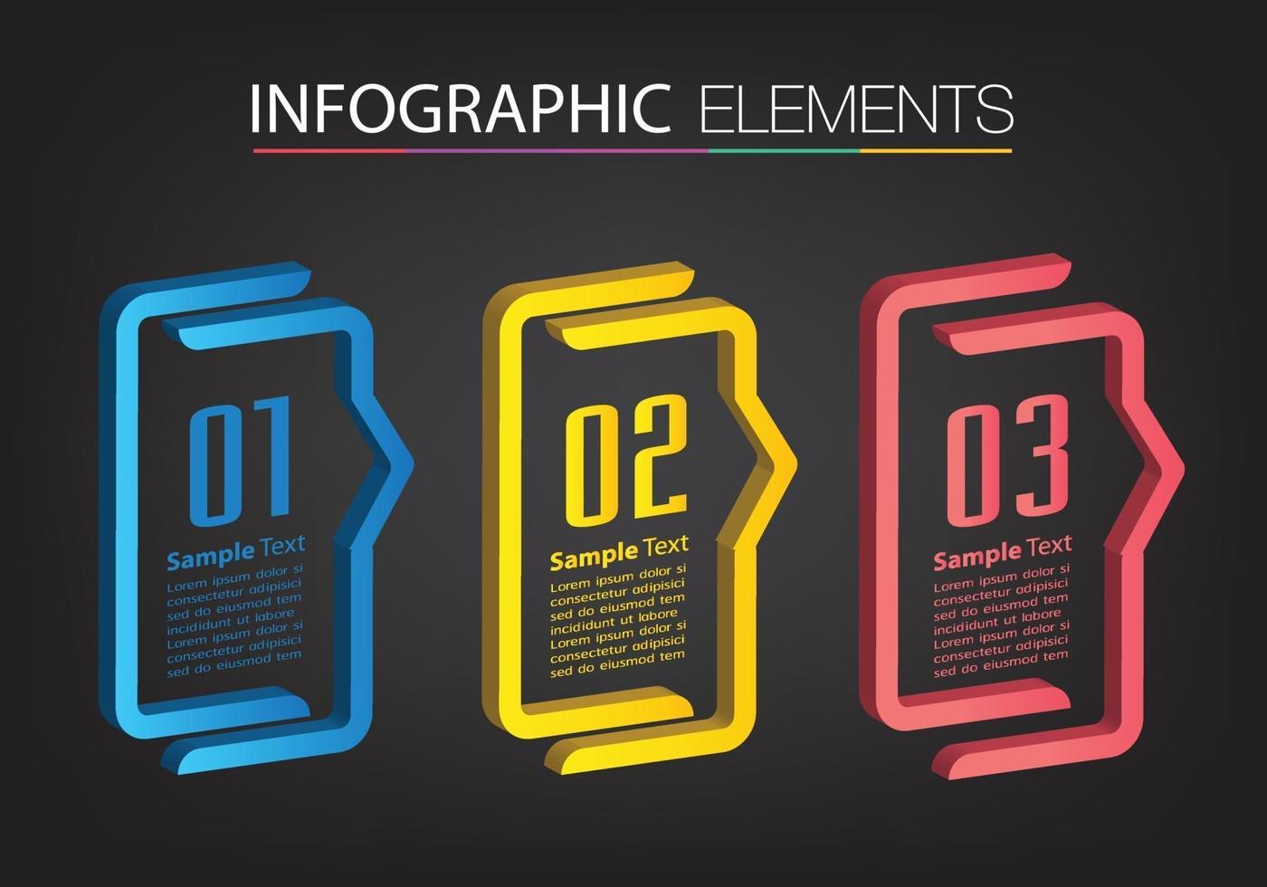 modern text box template, banner Infographics vector