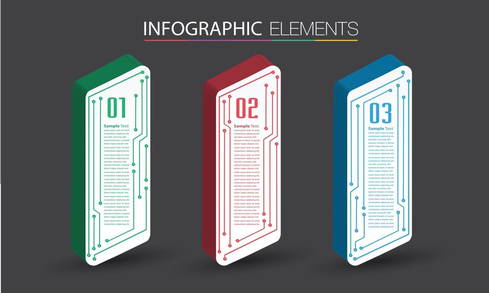 modern text box template, banner Infographics vector