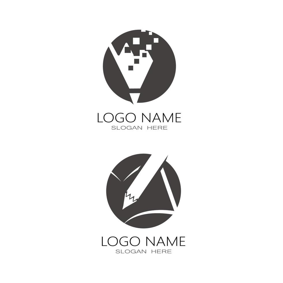 Pencil Logo Template vector symbol design