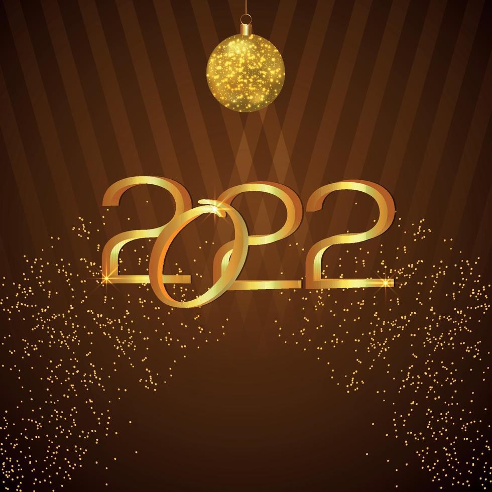 New year celebration greeting card vector