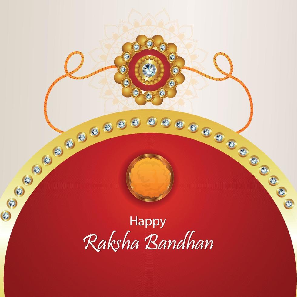 vector creativo illusration de feliz raksha bandhan celebración tarjeta de felicitación