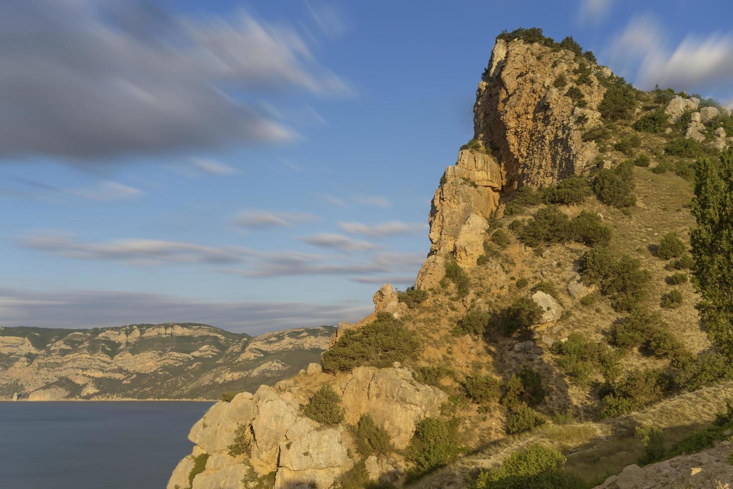 Natural landscape with sea and rocks photo