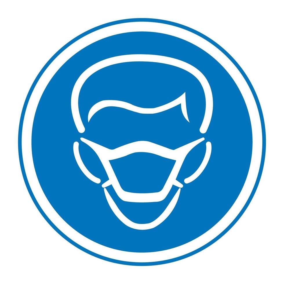 Wear Mask Symbol Sign vector
