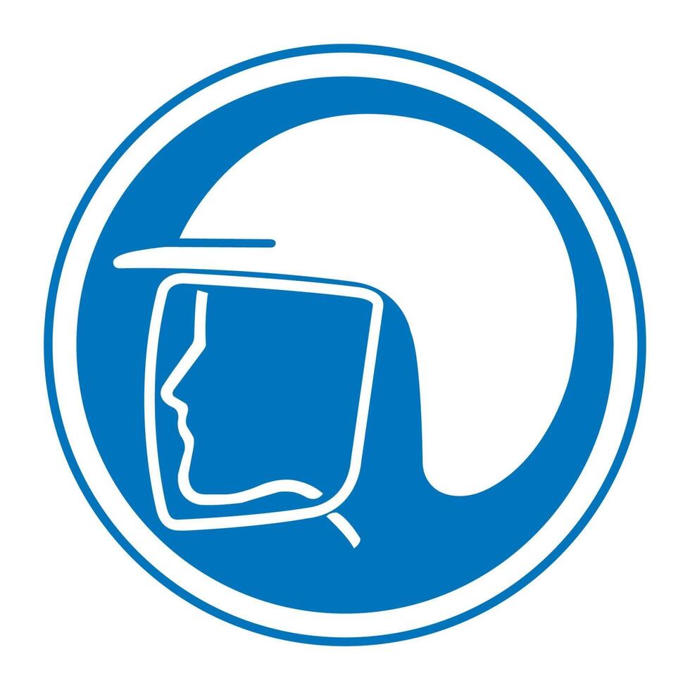 Wear Safety Helmet Symbol vector