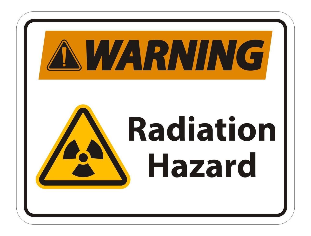 Radiation Hazard Symbol Sign vector