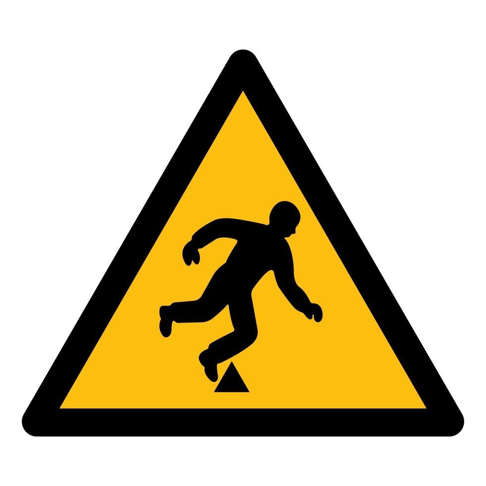 Trip Hazard Symbol Sign vector