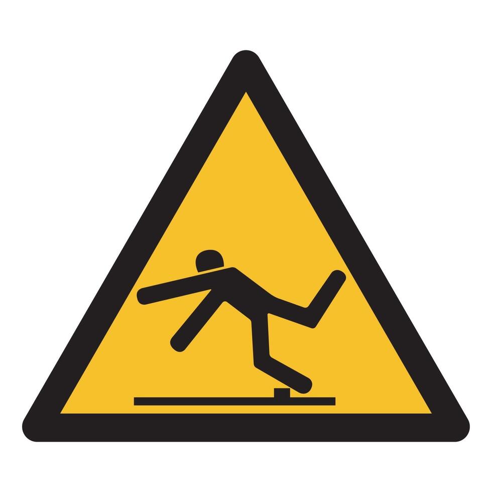 Beware Trip Hazard Symbol vector