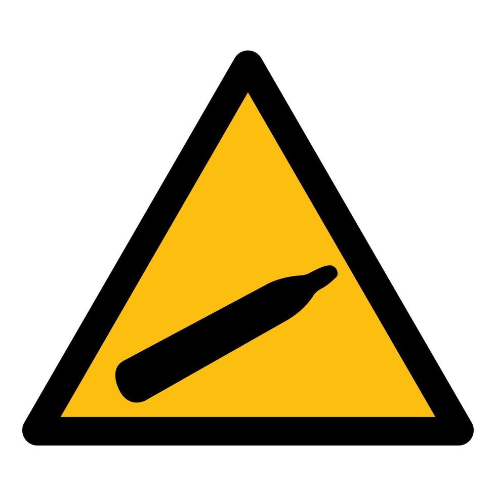 Danger Pressure Gas Symbol Sign vector