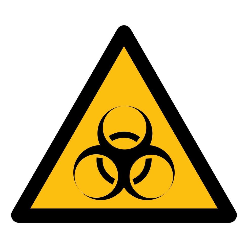 Beware Biological Hazard Symbol vector