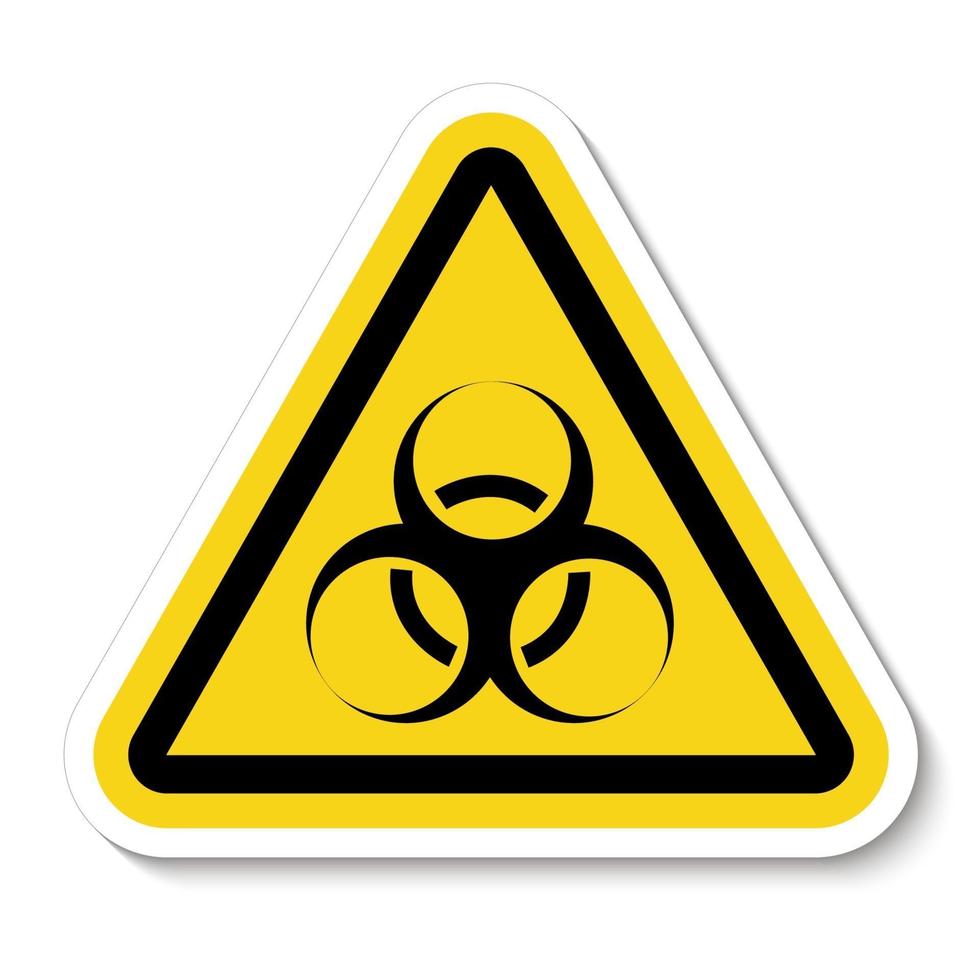Beware Biological Hazard Symbol vector