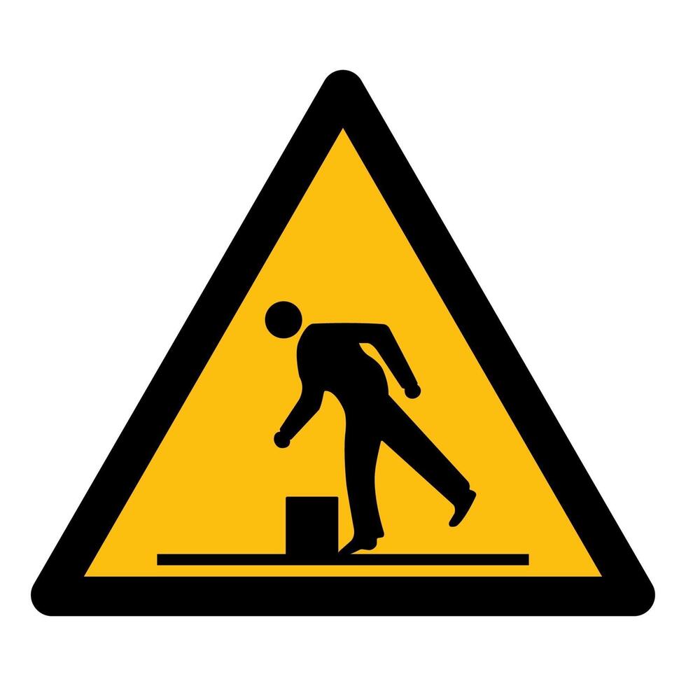 Beware Obstacles Symbol vector