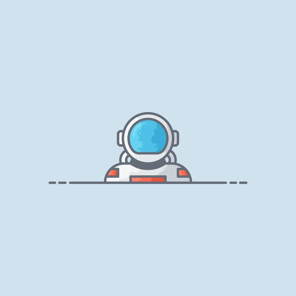 Astronaut vector icon illustration