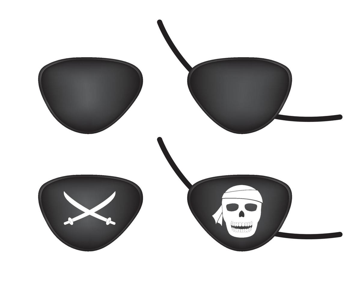 pirate eye patch vector