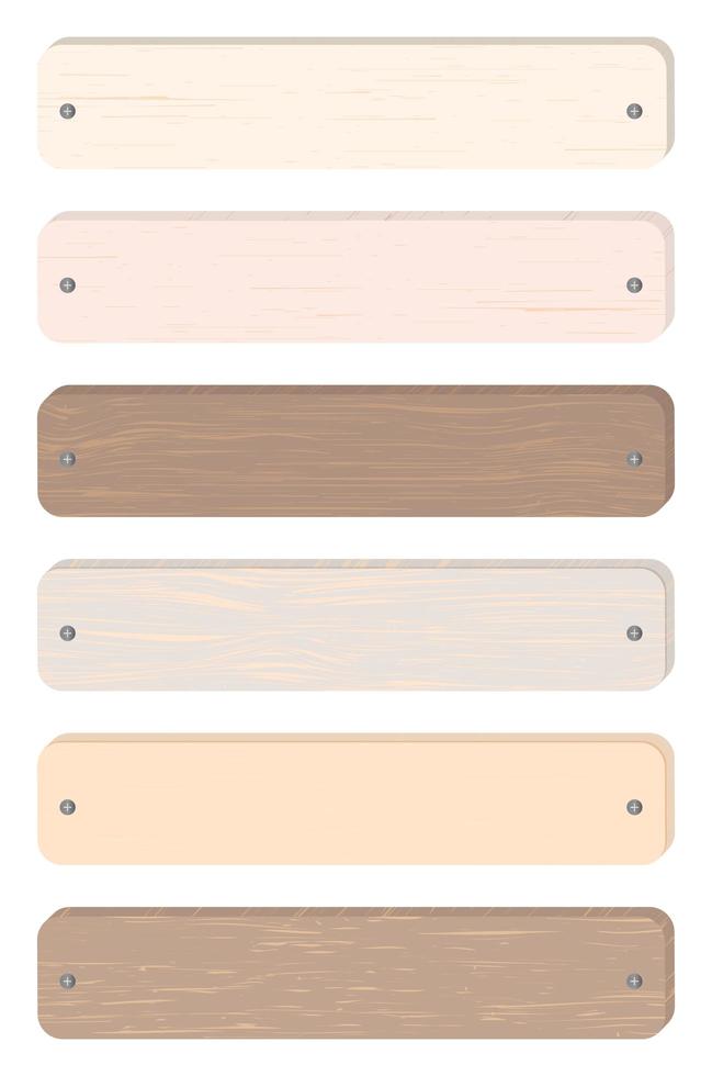 wood board banner vector