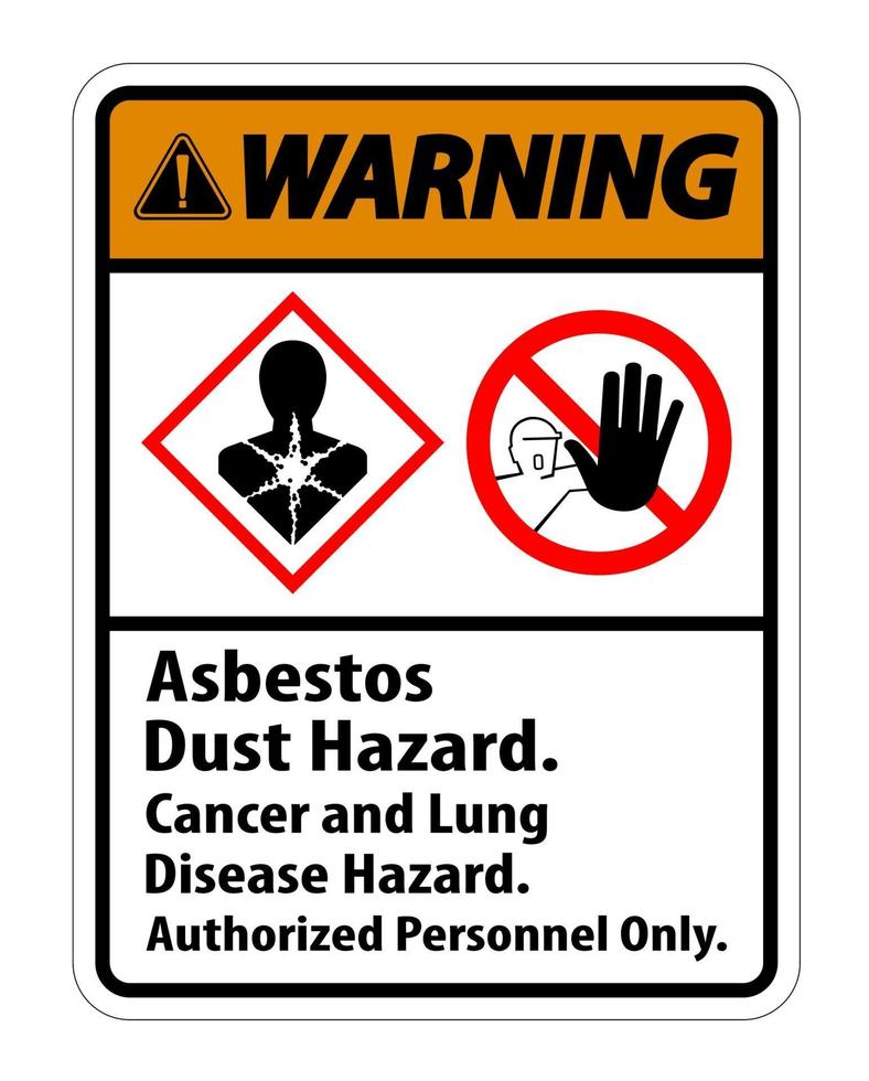 Warning Label Disease Hazard Authorized Personnel Only vector