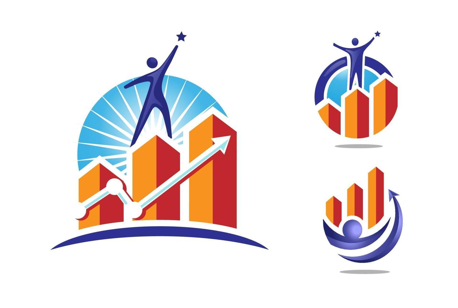 success marketing and Finance logo concept vector