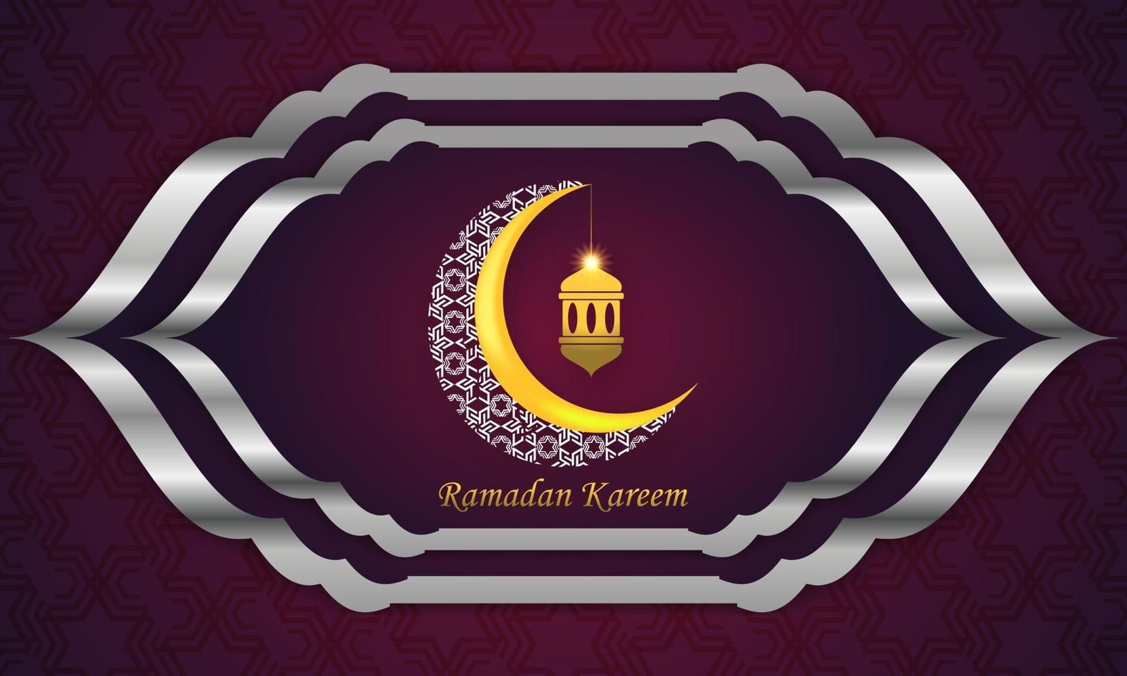 Fondo de ramadan kareem para la plantilla de diseño de publicaciones de redes sociales. vector