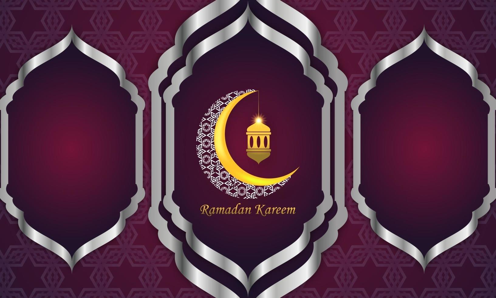 Fondo de ramadan kareem para la plantilla de diseño de publicaciones de redes sociales. vector