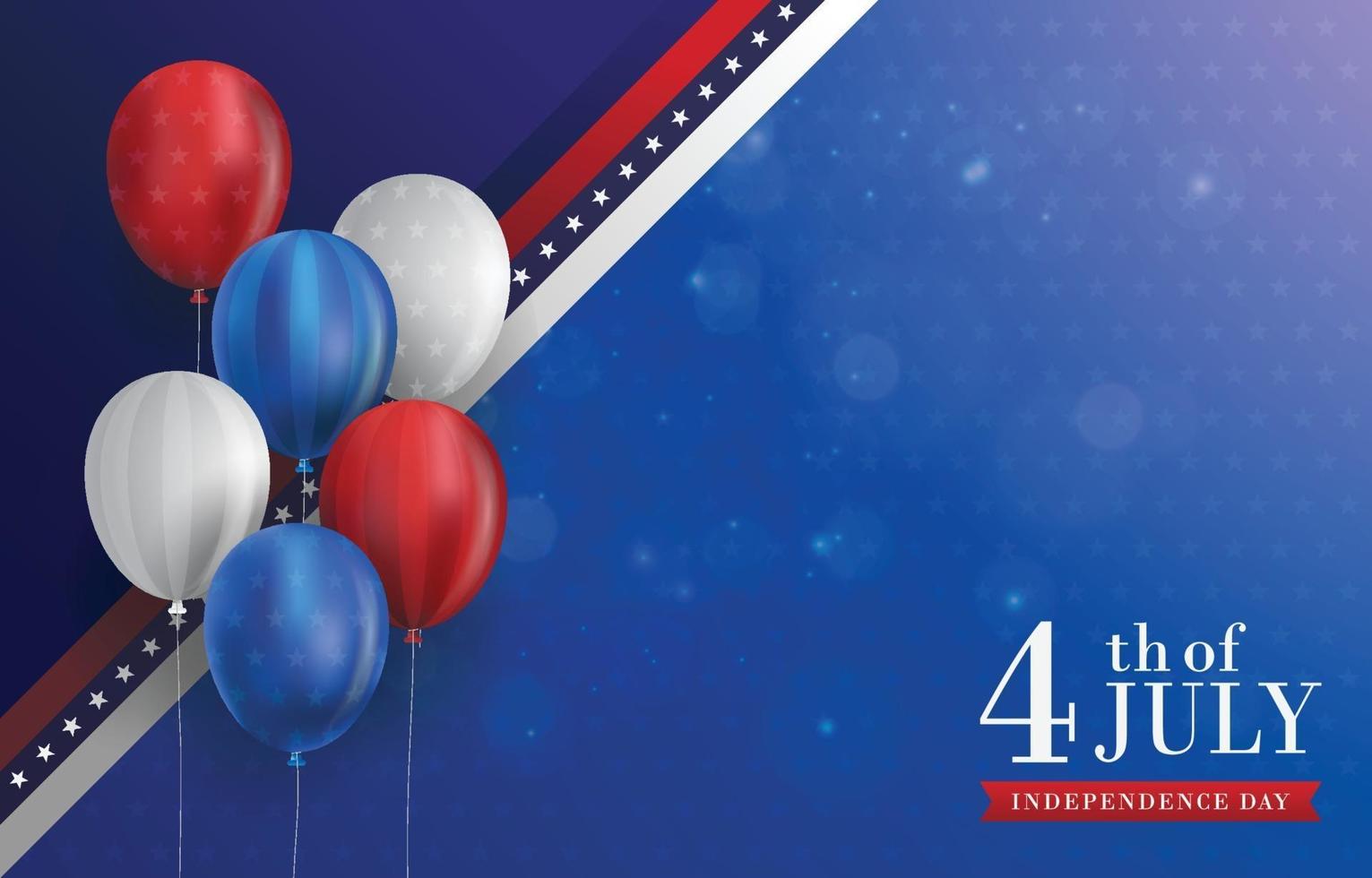 4th of July Background vector