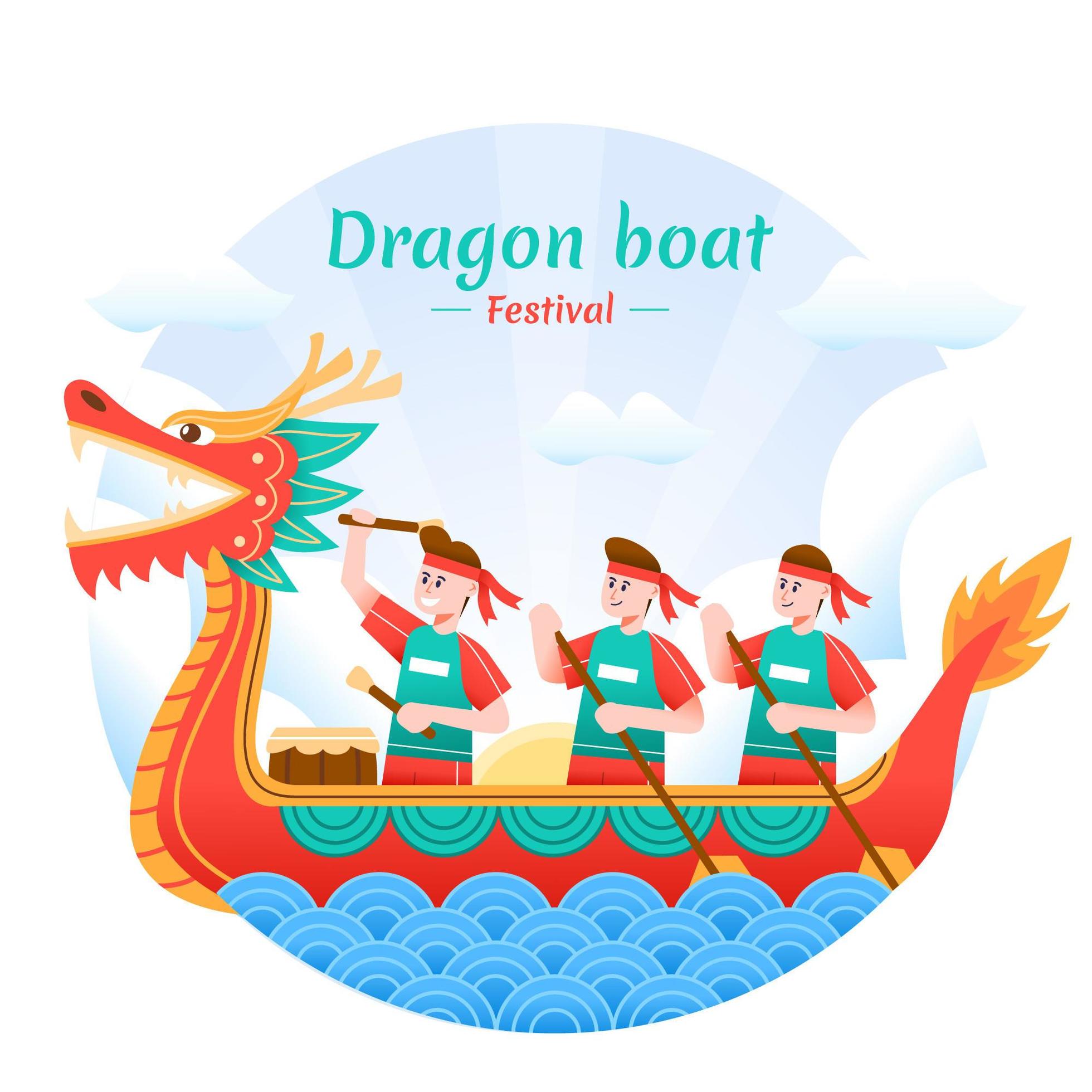 Dragon Boat Festival Celebration 2317555 Vector Art at Vecteezy
