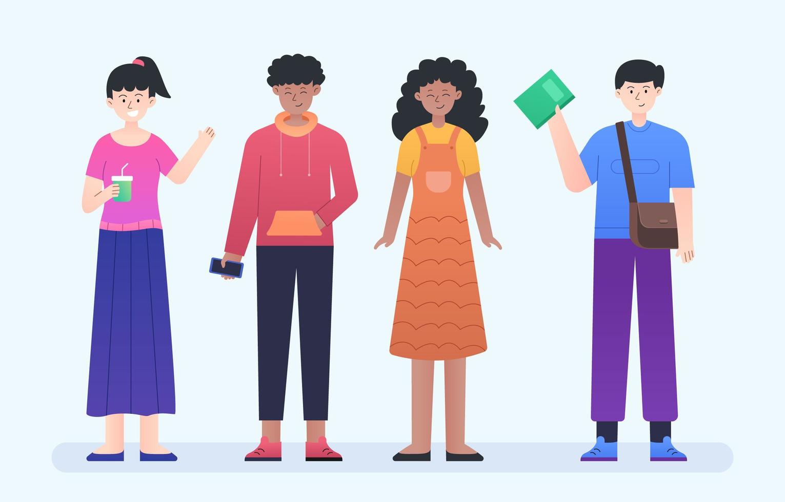 People in Diversity Character Collection Set vector