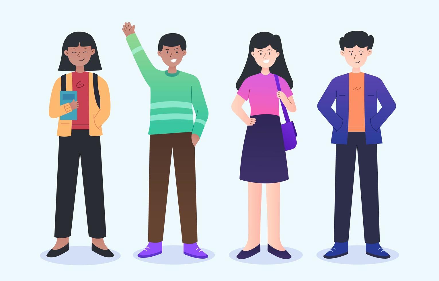 People in Diversity Character Collection vector