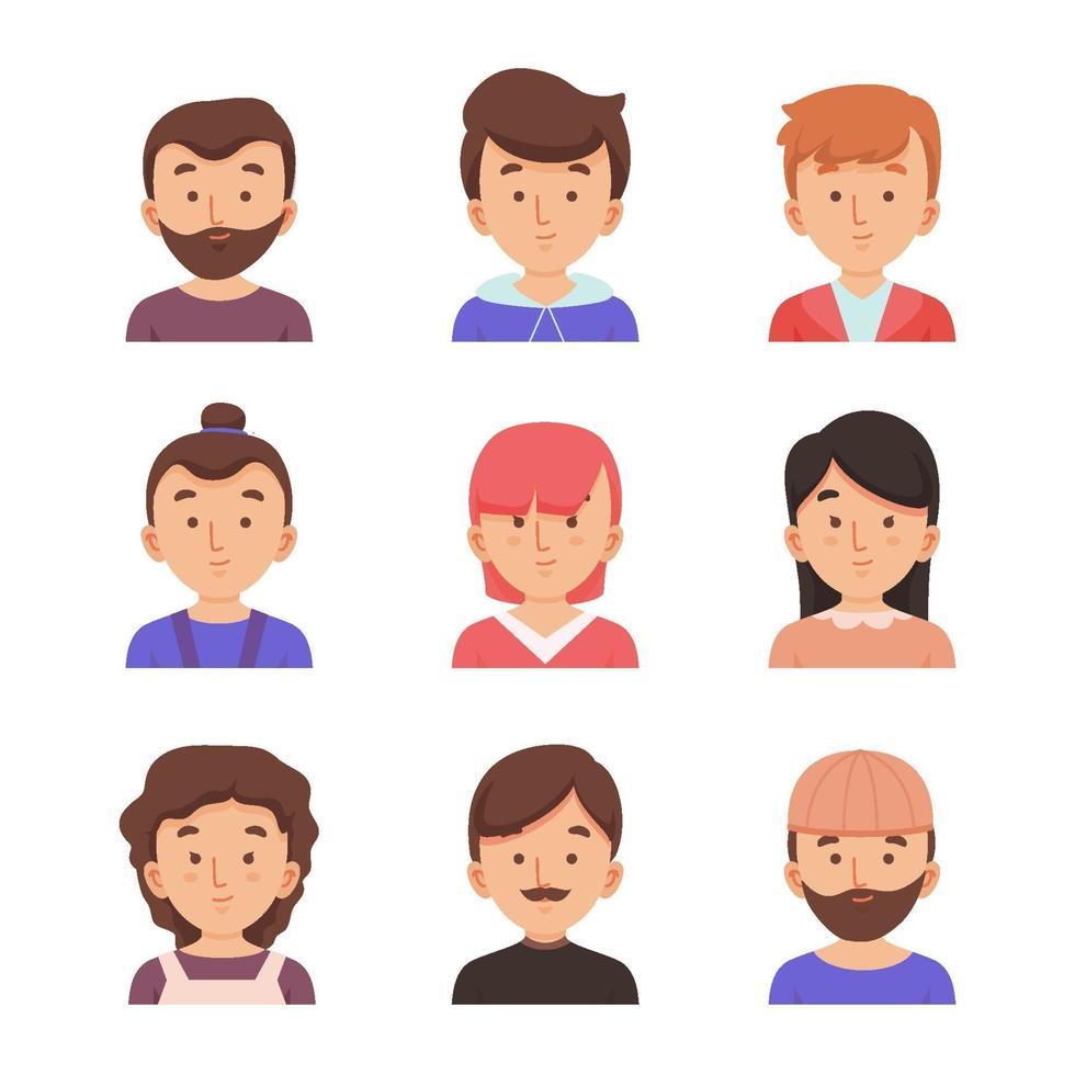 People Avatar Collection vector