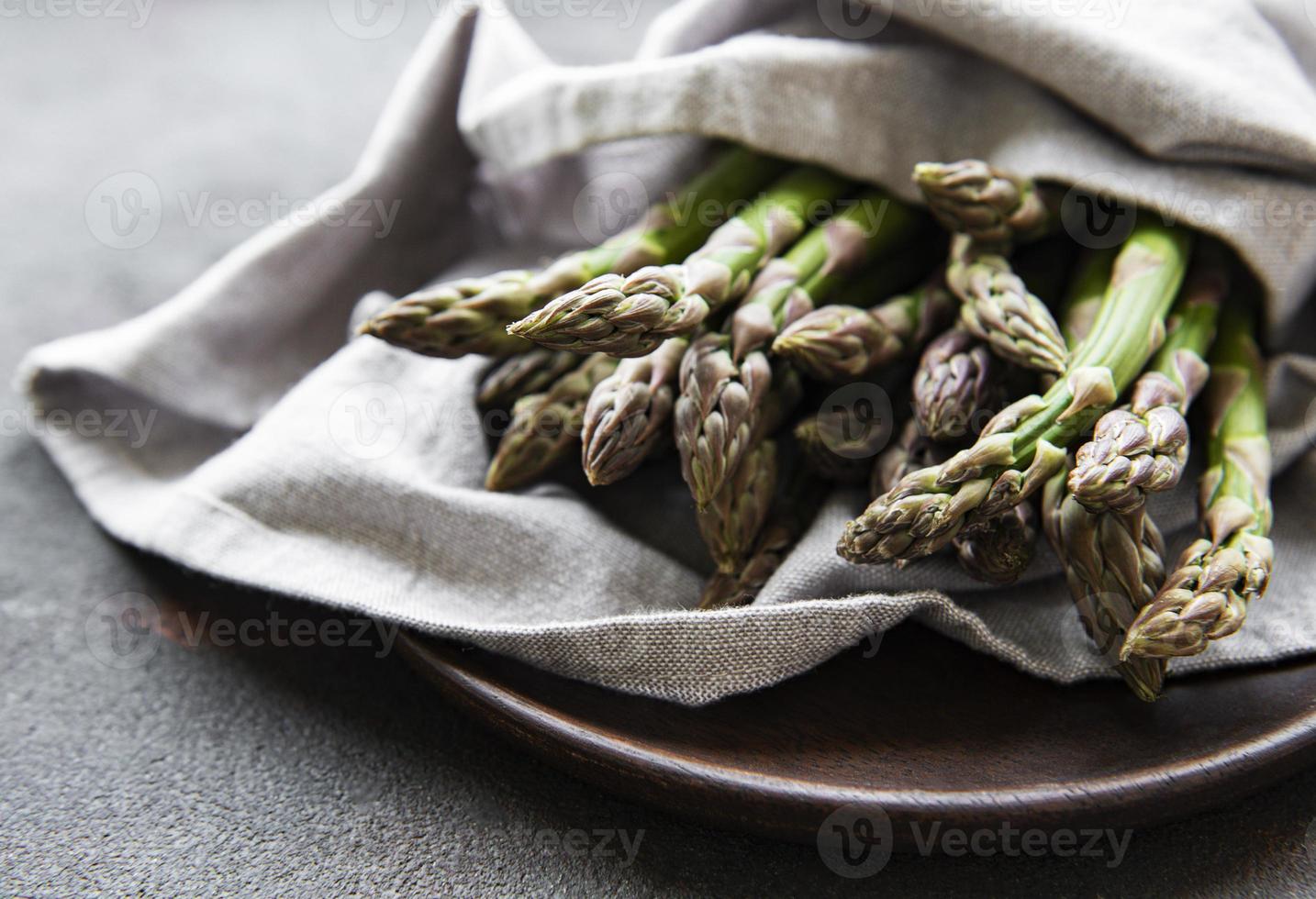 Fresh green asparagus photo