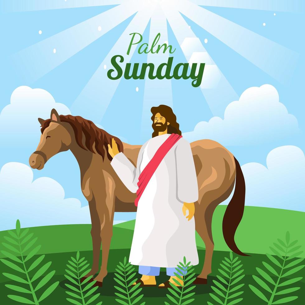 Happy Palm Sunday vector