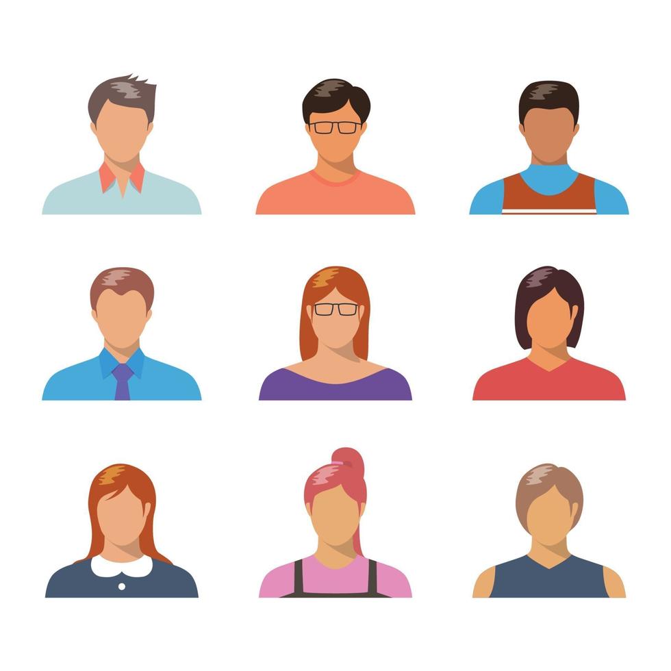 People Avatar Collection vector