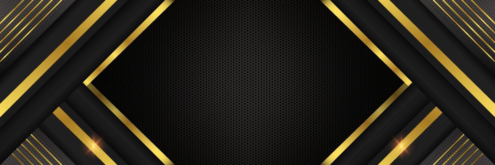 Luxury Black and Gold Background vector