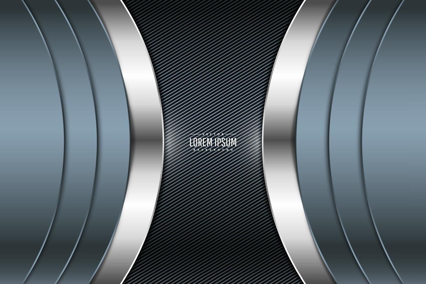 Luxury of blue metallic background dark space with line texture. vector