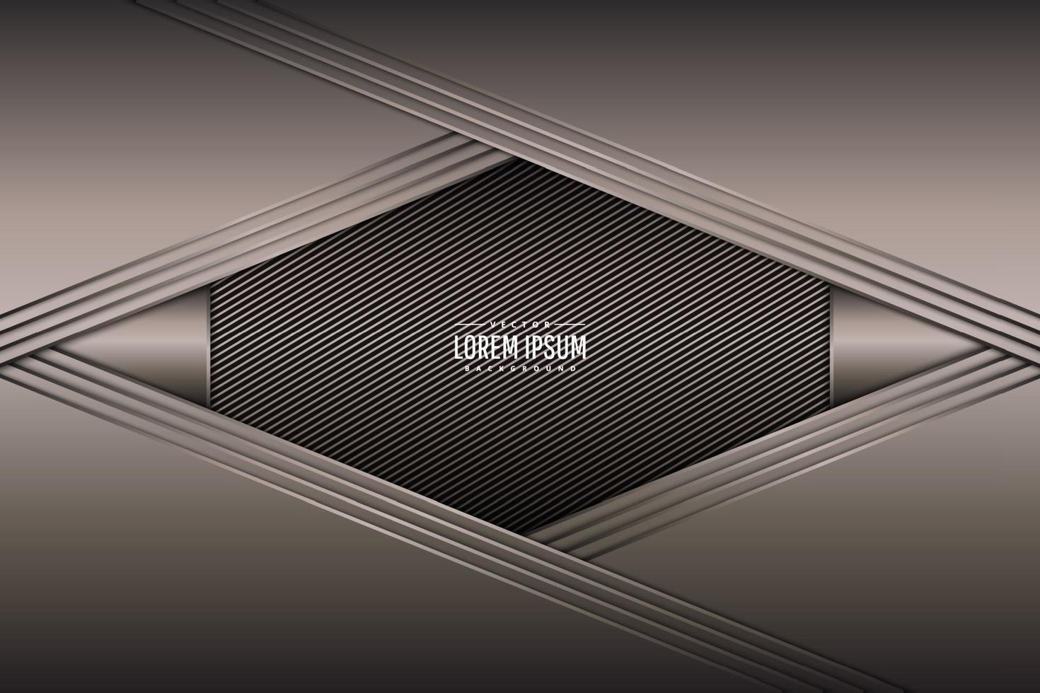 Luxury of gray metallic background polygonal shape dark space with line texture. vector