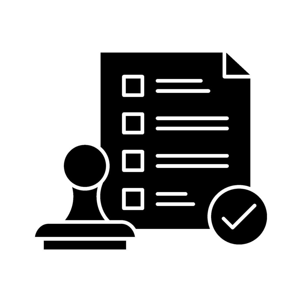 Approved File Icon vector