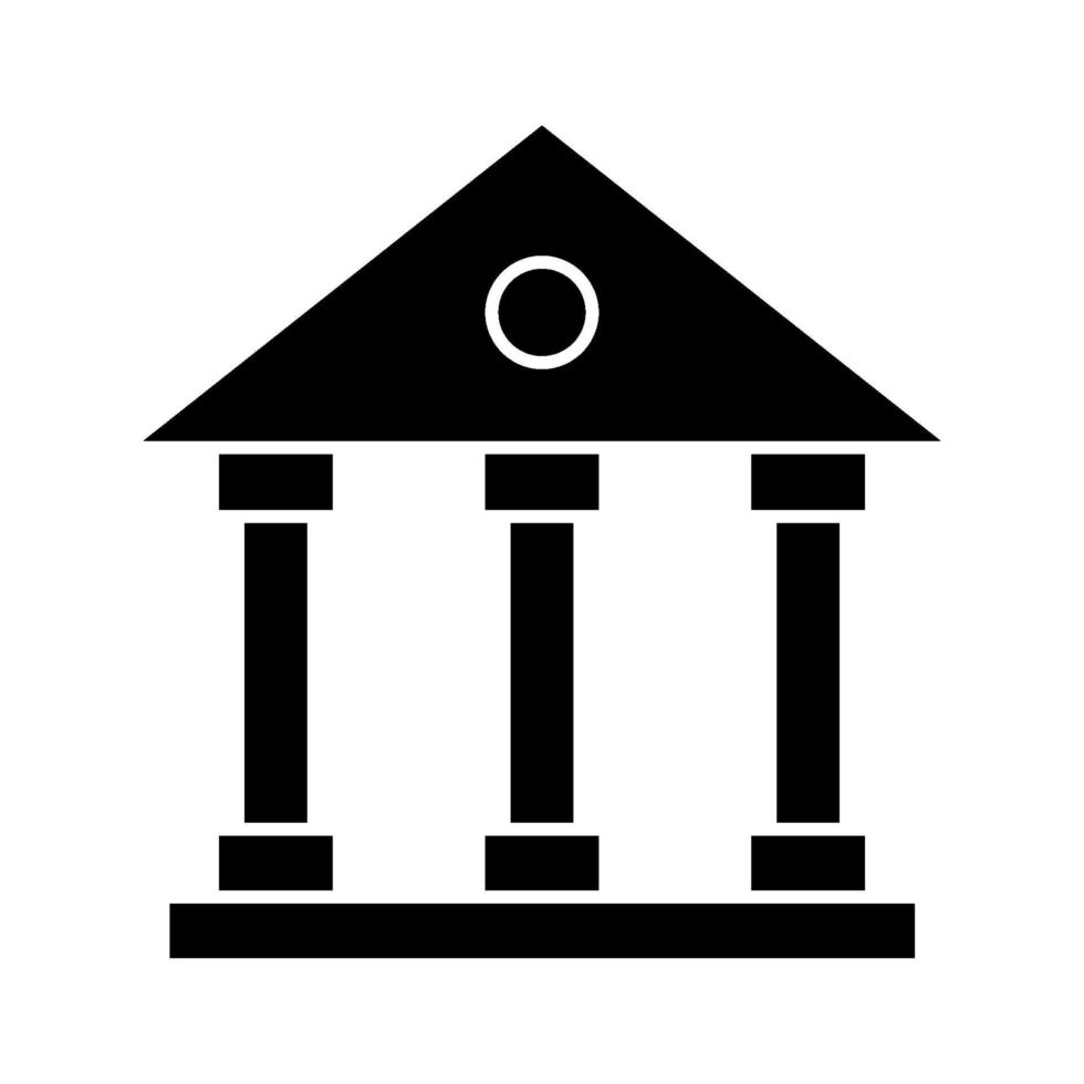 Bank Building Icon vector