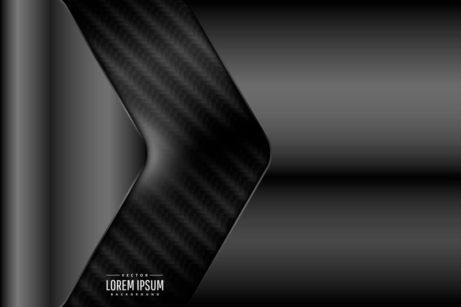 Metallic of gray with carbon fiber texture. vector