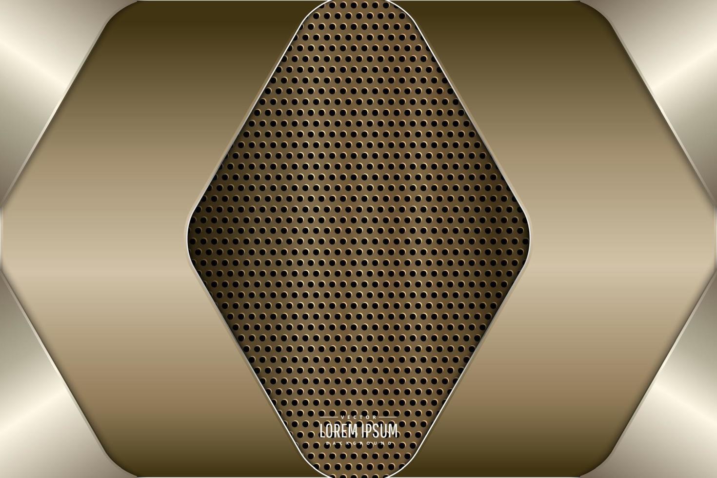 Luxury of gold metallic background. vector
