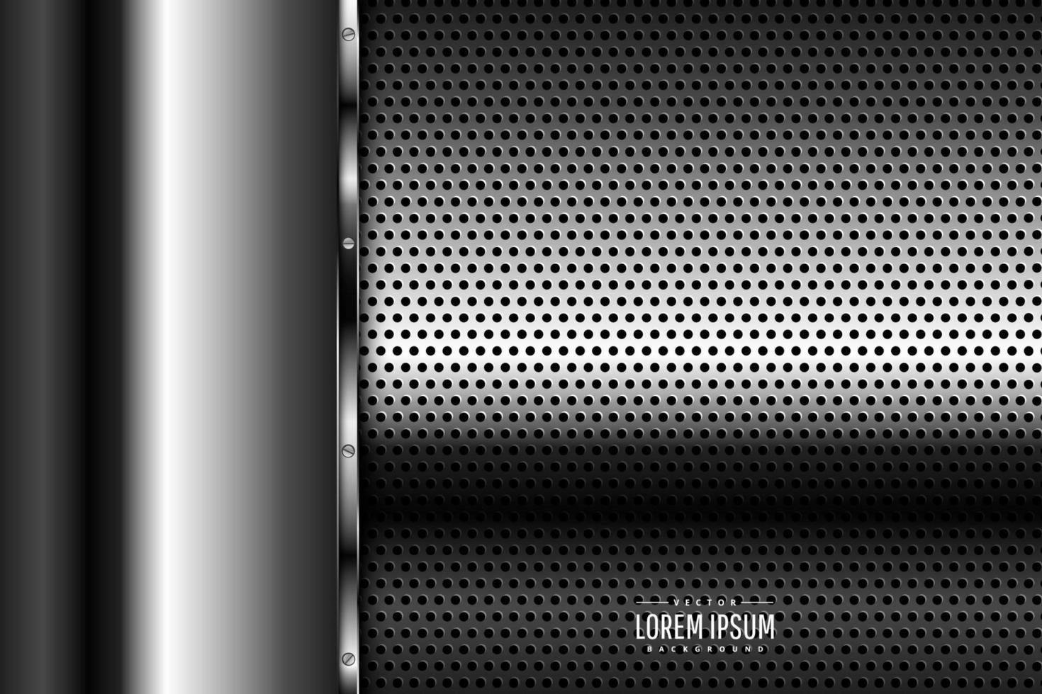 Gray metallic background. vector