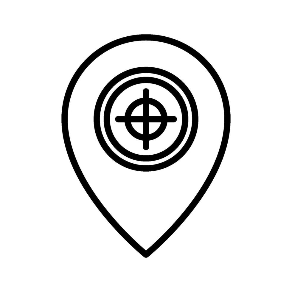 Target Location Icon vector