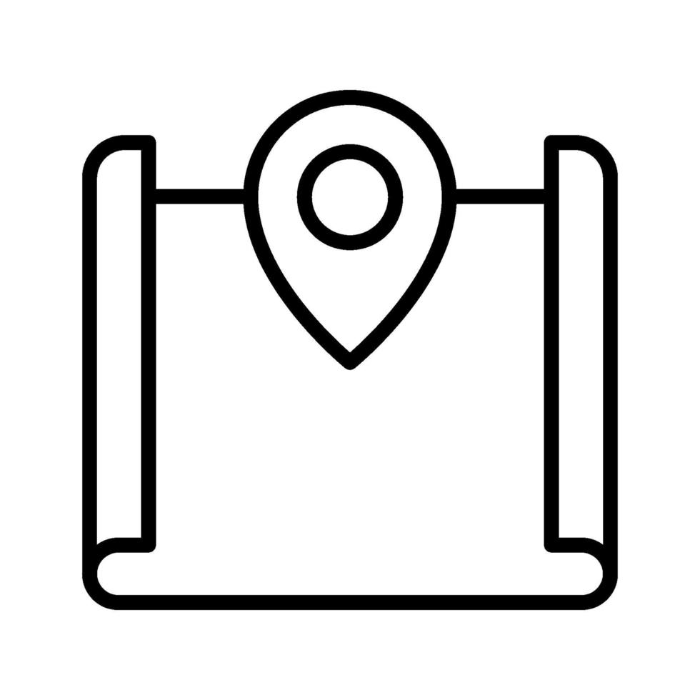 icono de ubicación del mapa vector