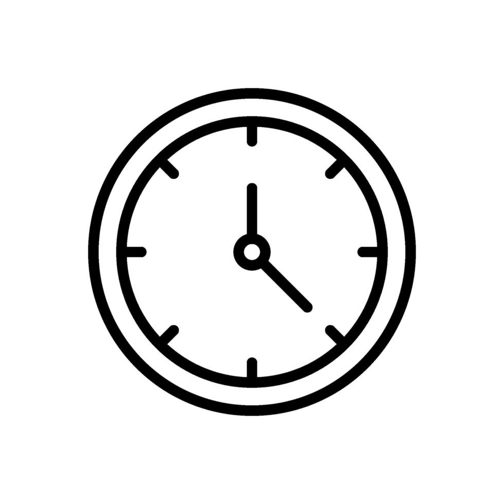 icono de reloj de pared vector