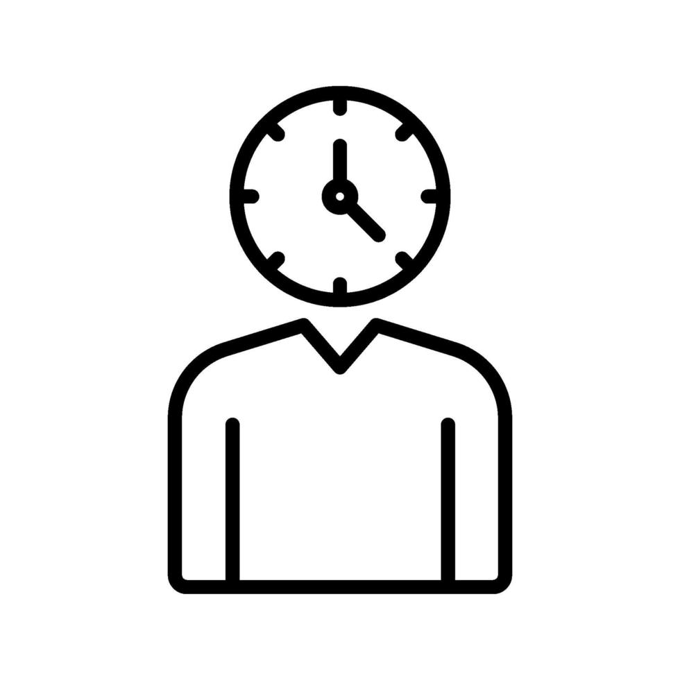 icono de administrador de tiempo vector